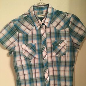 Roper Short Sleeve Western Shirt L